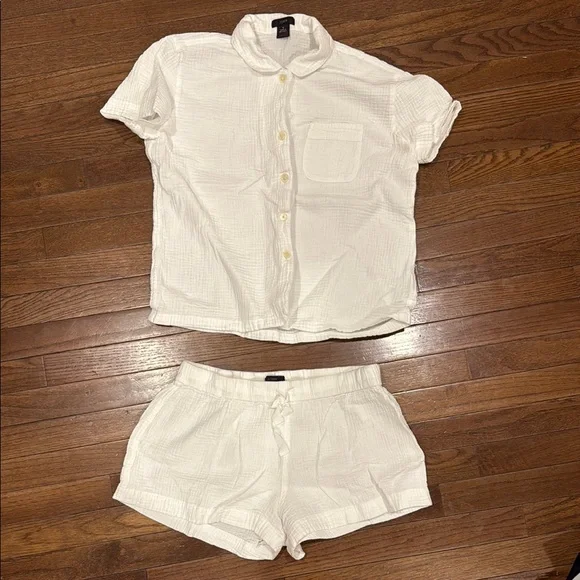 J.Crew Soft gauze short-sleeve pajama set - Picture 2 of 6